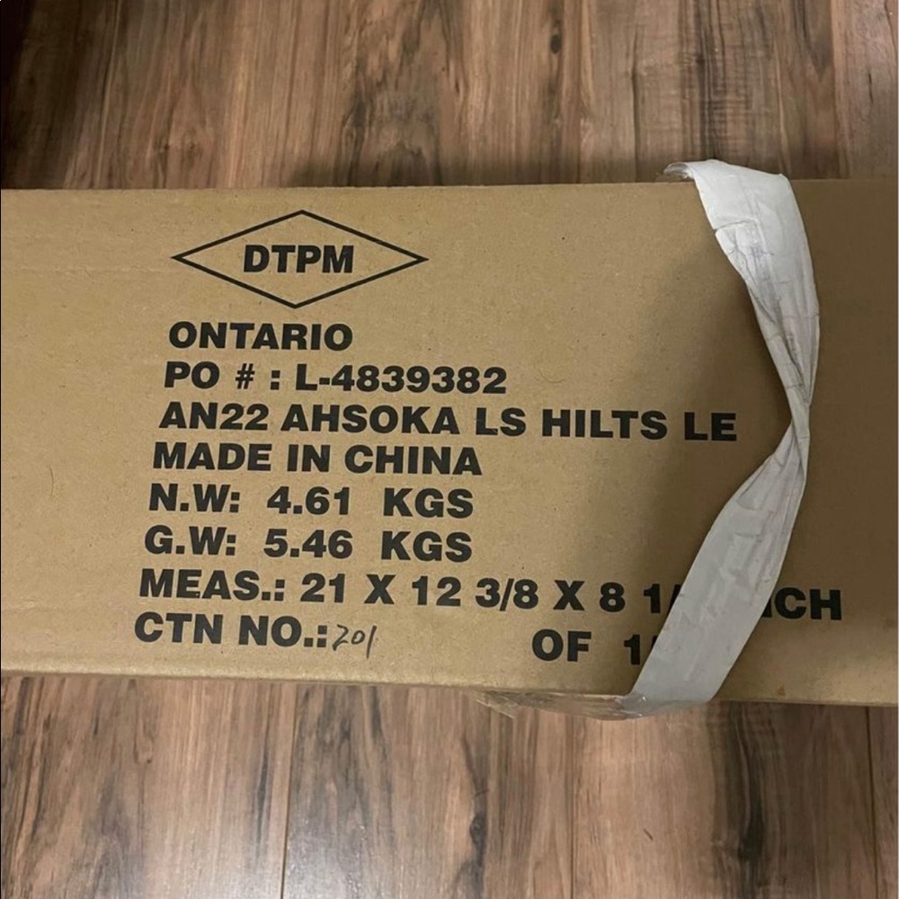 Star Wars ahsoka Tano limited edition galaxy edge lightsabers.